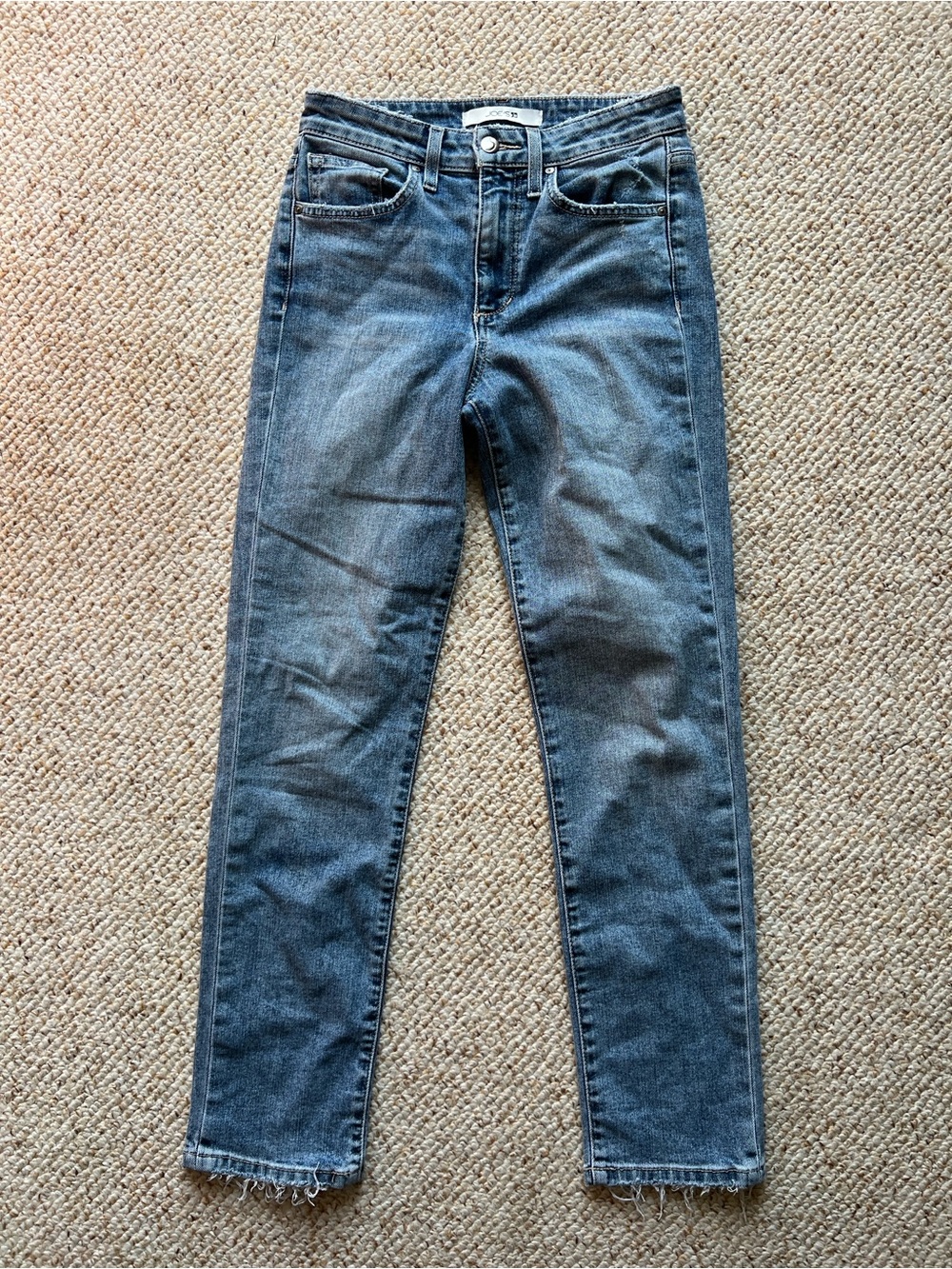 Joe's Jeans High Rise Straight Leg Blue Denim Women's Size 25